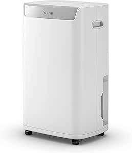 Olimpia Splendid, Aquaria S1 20 P, Tragbarer Luftentfeuchter, 20 l/24 h Kapazität, Ideal für Räume bis 90 m³, Dreifache Luftfilterung, Abnehmbarer 5-Liter-Tank, 24-Stunden-Timer, Integriertes WLAN