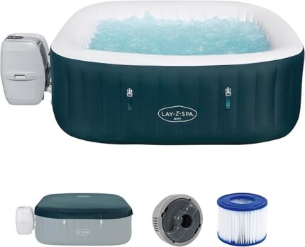 Bestway Ibiza EnergySense AirJet 6 Quadratisch Dunkelgrün 1,80 m x 1,80 m x 66 cm